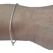 Pulseira Bracelete Torcido Rígido Prata 925 - Feminino