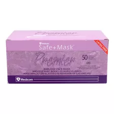 Cubrebocas Medicom Tricapa Safe+mask 50 Pzas Libre De Látex