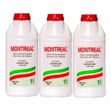 Kit 3 Óleos Para Bomba De Vácuo Montreal 1 Litro