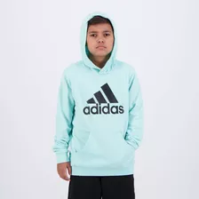 Moletom adidas Big Logo Juvenil Verde Água