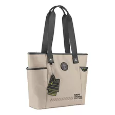 Bolsa Snoopy Grande Tote De Ombro Mão Feminina Sp2898 Bege