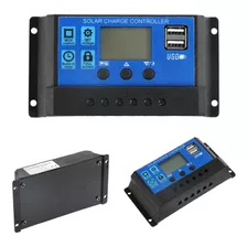 Controlador De Carga Solar 50a Pwm Usb 12v/24v Tela Lcd Usb