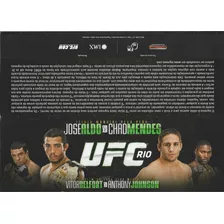 Ingresso Autografado Jose Aldo Vitor Belford Ufc Rio 2012 