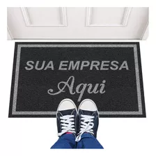 Tapete Capacho 200x120 Personalizado Logomarca Empresa Logo Cor - Desenho Do Tecido Trama Vinílica 13mm Emborrachado Antiderrapante