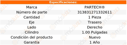 (1) Cilindro Rueda Tra Der Mercury Montego 8 Cil 5.8l 75 Foto 5