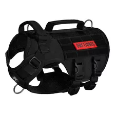 Arnes Pretal Tactico Transpirable Para Perro/negro Talle Xs