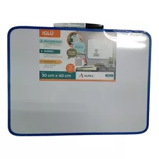 Pintarron Blanco Iglu 30cmx40cm Mod: 2014 + 1 Plumon Gratis