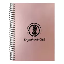 Caderno Colegial Profissões Rosê Gold 20 Matérias