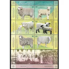 Argentina 2009 Razas Ovinas Serie Mint Compl H. Block 8 Val