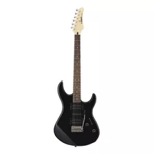 Guitarra Eléctrica Yamaha Erg121 De Tilo Black Brillante Con Diapasón De Palo De Rosa