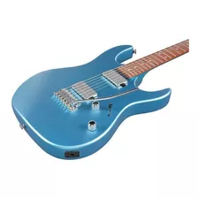 Guitarra Eléctrica Ultrarrápida Ibanez Grx120sp Mlm Hh 6c, Color Azul Metálico, Azul Claro Mate, Guía Para La Mano Derecha