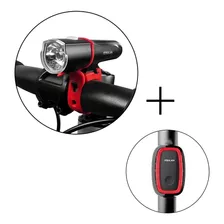 Combo Luz Delantera C4 + Luz Trasera X6 Meilan De Bicicleta