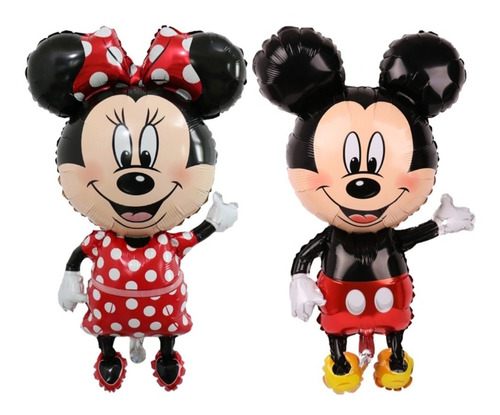 Globo Grande De Minnie Y Mickey Mouse 79cm