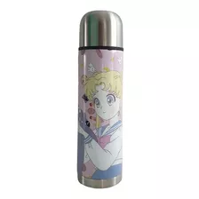 Termo Bala 1/2 Medio Litro Acero Inoxidable Sailor Moon Rosa