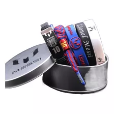 Pulsera De Messi, Luminosa, Tejida En Metal Para Aficionados