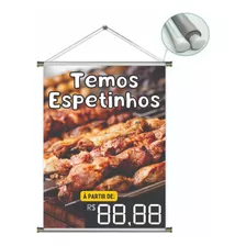 Banner Espetinho Churrasco 60x80cm