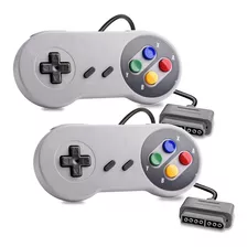 2 Controle Compatível Super Nintendo Joystick Snes Colorido