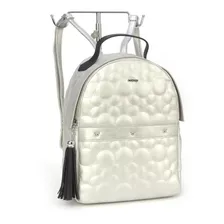 Bolsa Mochila Feminina Prata Bmk 78447