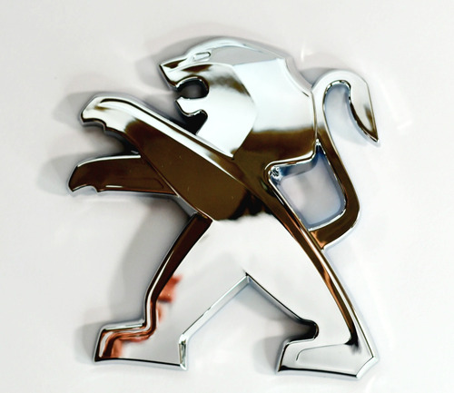 Emblema Peugeot Grande Insignia Logotipo 10cm X 8,5cm Cromo  Foto 3