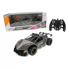 Auto R/c Estilo Rally C Spray De Vapor Simula Fuego Bateria