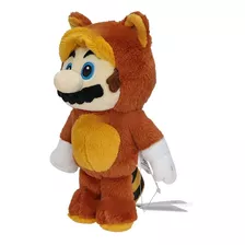 Boneco De Pelúcia Super Mario Bros - Raposa Tanooki 20cm