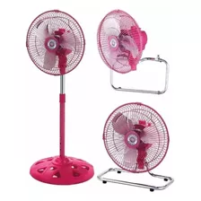 Ventilador 3 En 1 Turbo Rosa Sukitech