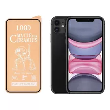 Vidrio Cerámico Matte Antihuella Para iPhone 11