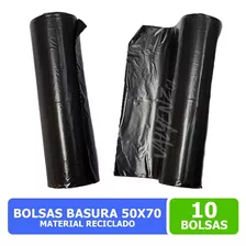 Bolsas Basura Material Reciclado 50x70 - 10 Unidades 