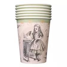 Vaso Polipapel Alicia Pais De Las Maravillas Conejo X6 Uni