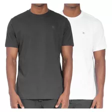 Kit 2 Camisetas Rip Curl Masculina Wt24 Black/white