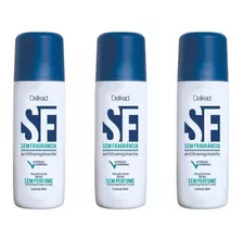 Delikad Sf S/ Perfume Desodorante Spray 90ml (kit C/03)