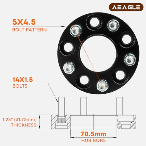 Adaptadores De Rueda Hubcentric Aeagle 5x4.5 1.25  Foto 2