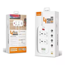 Extensión Toma Corriente Ldnio 2m 4 Power Socket + 4 Usb