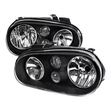 Vw Golf A4 1999 2005 Juego Faros Fondo Negro 2000 2001 2002