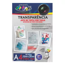 Transparência A4 Jato Tinta Com Tarja 10 Folhas Off Paper 