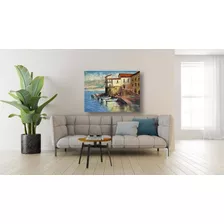  Quadro Pintura A Oleo Sobre Tela Decoracao Arte Cais