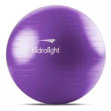 Bola Pilates Yoga Funcional 65cm Suporta 350kg Premium Bomba Cor Roxo