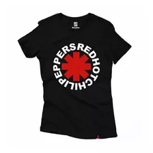 Baby Look Feminina Red Hot Chilli Peppers Tradicional Top