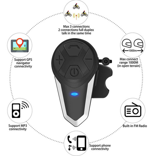 Intercomunicador Bts3 Para Motocicleta Foto 6
