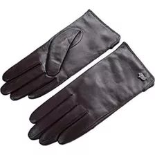 Guantes De Cuero Forro Cálido Invierno Piel De Cordero Para