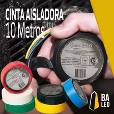 Cinta Aisladora Pvc 2709 Autoextinguible Rollo 10 Metros Color Blanco