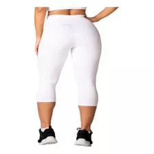 Calça Corsario Capri Branca Fit + Brinde