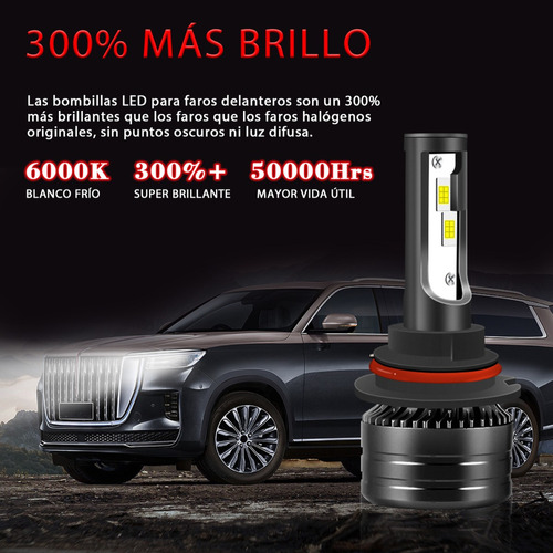 Kit De Faros Led 9007 De Alta Y Baja Intensidad, 6000 K Ford Crown Victoria