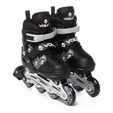 Patins Roller Ajustável Preto Adulto Abec 5 Tamanho 39 Ao 42