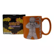 Caneca Anime Naruto Uzumaki Shippuden Jutsu Manga Piticas Cor Laranja