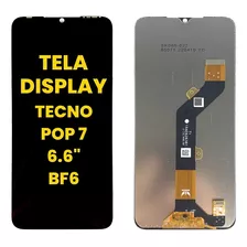 Tela Display Touch Frontal Cristal Original Tecno Pop 7 Bf6 