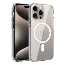 Funda Magnética Transparente Para iPhone 15 Pro 15 Pro Max