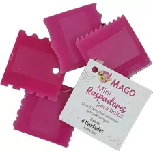 4 Mini Raspador Espátula Para Bolo Acabamento Decoração Mago