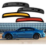 Fit For 15-19 Dodge Charger Srt Front Bumper Lip Spoiler Ccb