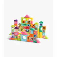 Wooden Abc 123 Animal Blocks 